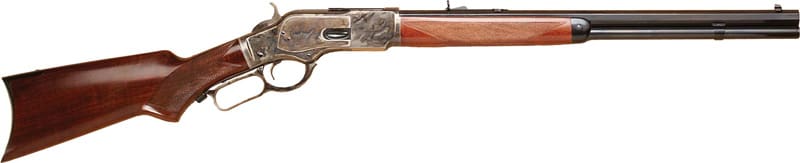 CIMARRON 1873 DELUXE 44-40WIN – 20″ OCT. CC/BLUED PISTOL GRIP