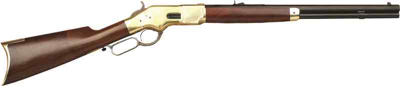 CIMARRON 1866 YELLOWBOY 44-40 – 20″ OCTAGON BRASS/BLUED