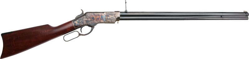 CIMARRON 1860 HENRY 45LC – 24″ STEEL FRAME BLUED WALNUT
