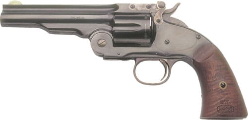 CIMARRON NO.3 SCHOFIELD 38SPC – 5″ FS BLUED WALNUT