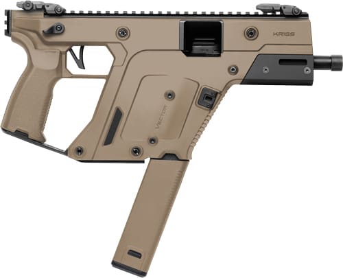 KRISS VECTOR SDP G3 PISTOL – 10MM 5.5″ THREADED 33RD FDE