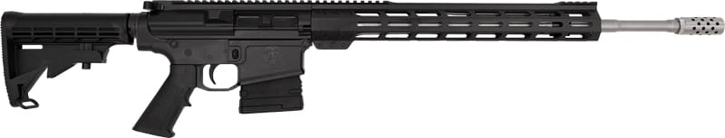 GLFA AR10 RIFLE 6.5CM 20″ S/S – BBL W/5R RIFLING 10-SHOT BLACK