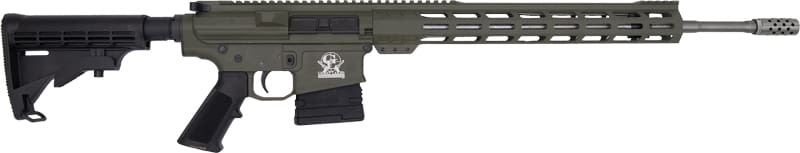 GLFA AR10 RIFLE 6.5CM 20″ S/S – BBL 10-SHOT OD GREEN