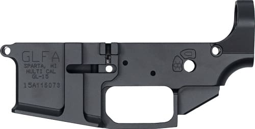 GLFA AR-15 STRIPPED LOWER – RECEIVER ALUMINUM BLACK