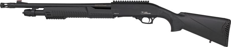 IVER JOHNSON PUMP 12GA 3" 18" - MUZZLE BRAKE BLUED SYNTHETIC - Image 2