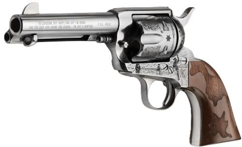 E.M.F. COWPOKE 45LC 4.75″ – ENGRAVED NICKEL WOOD
