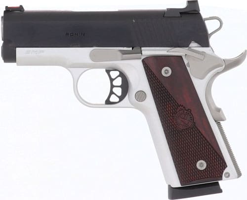 SPRINGFIELD 1911 RONIN 9MM 3" - 9RD SS/BLUED WOOD GRIPS - Image 2