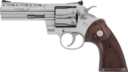 COLT PYTHON 357MAG 5″ 6RD – STAINLESS WALNUT GRIPS