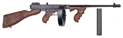 THOMPSON 1927A1 45ACP CARBINE – 50RD DRUM & 20RD STICK MAG