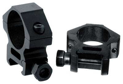 UTG RINGS 30MM LOW PROFILE – MATTE BLACK PICATINNY/WEAVER