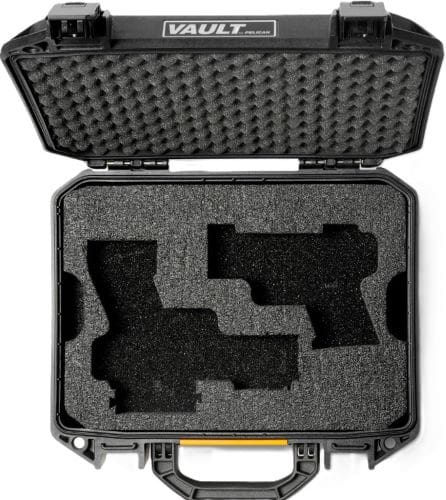 PELICAN PRECUT VAULT FOR 2 – GUNS AND MAGS UNIVERSAL BLACK