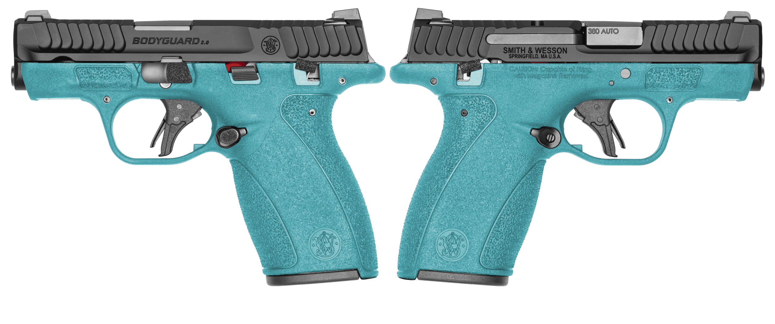 SMITH & WESSON BODYGUARD 2.0 380ACP PISTOL T.S. AZTEC TEAL ORION EXCLUSIVE 1-12RD 1-10RD MAG