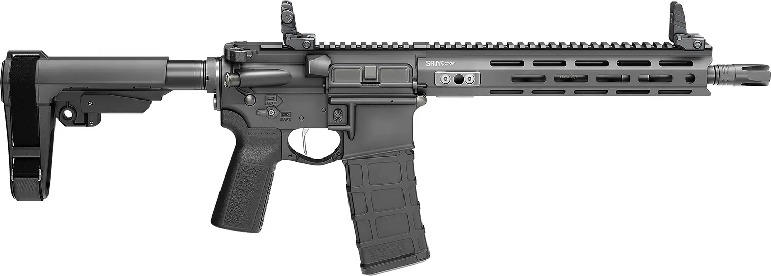 SPRINGFIELD ARMORY SAINT VICTOR V2 5.56 PISTOL 11.5″ BLACK SBA3 BRACE 1-30RD MAG