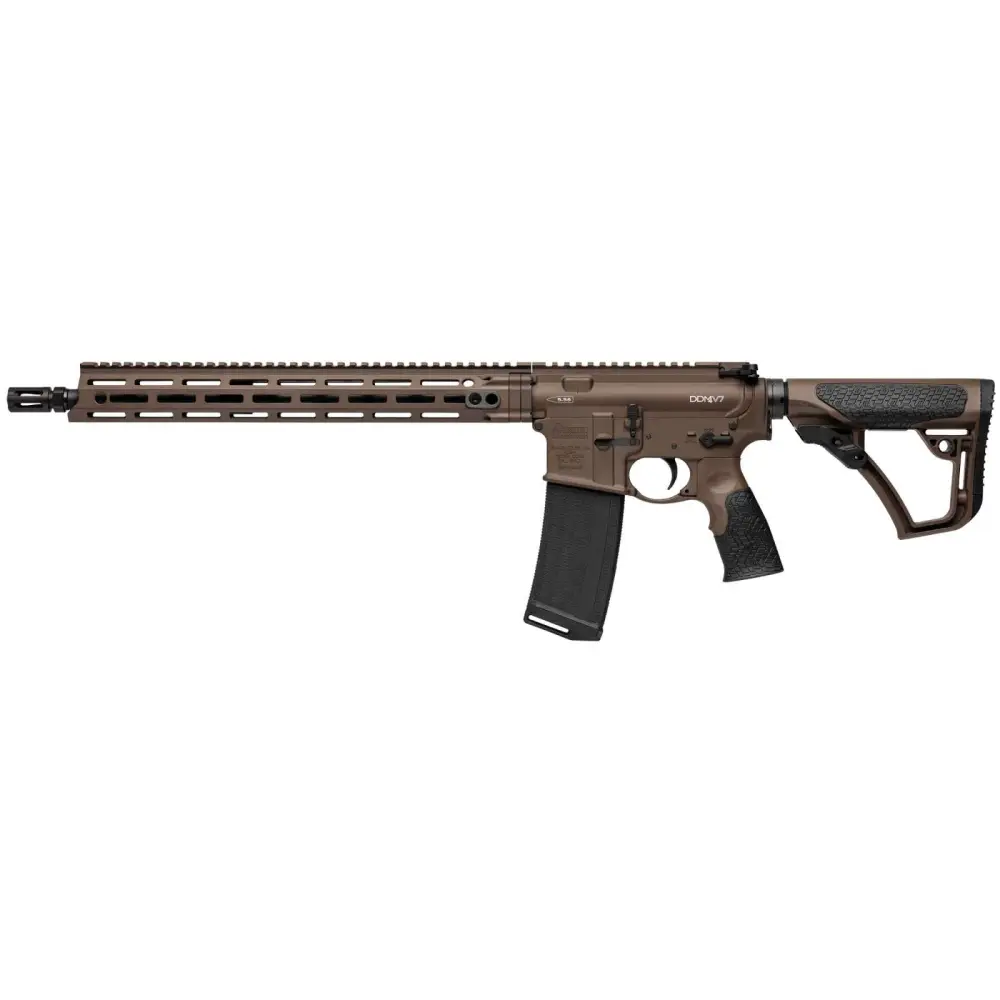 DANIEL DEFENSE DDM4V7 5.56MM RIFLE 16″ MFR RAIL MIL SPEC+  1-32RD MAG