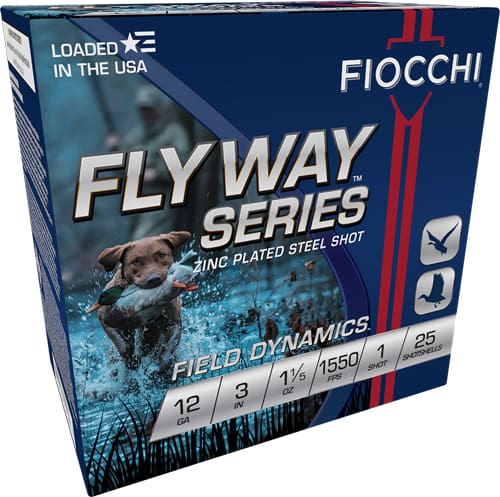 FIOCCHI FLYWAY 12GA 3″ 1-1/5OZ – #1 1550FPS 25RD 10BX/CS