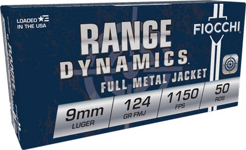 FIOCCHI 9MM LUGER 124GR FMJ – 50RD 20BX/CS