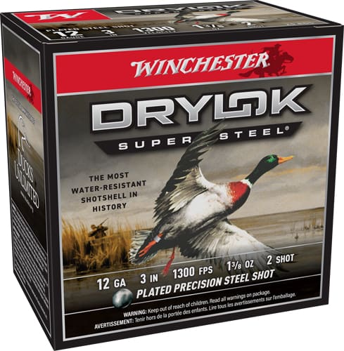 WINCHESTER DRYLOK 12GA 3″ – 1-3/8OZ #2 25RD 10BX/CS