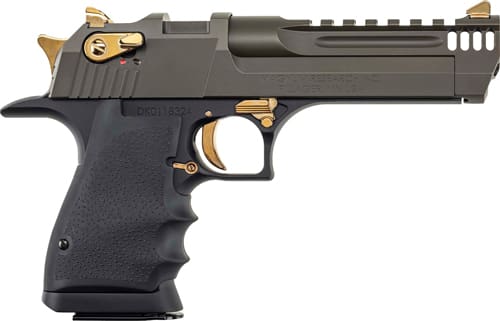 DESERT EAGLE L5 SERIES 50AE – 5″ BLACK & GREEN CERAKOTE