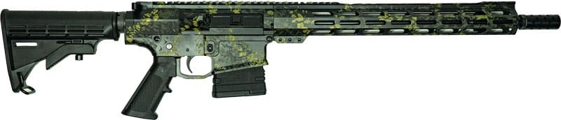GLFA AR10 RIFLE 308 BUNDLE 16″ – W/ 5 KNIVES LICHEN BLACK