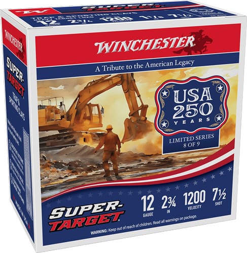 WINCHESTER TARGET 12GA 2.75″ – 1-1/8OZ #7.5 1200FPS 250R CASE