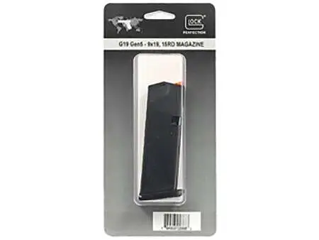 GLOCK GEN5 MAG G19 15rd (mag floor plate 01, follower orange) Pkg - Image 2