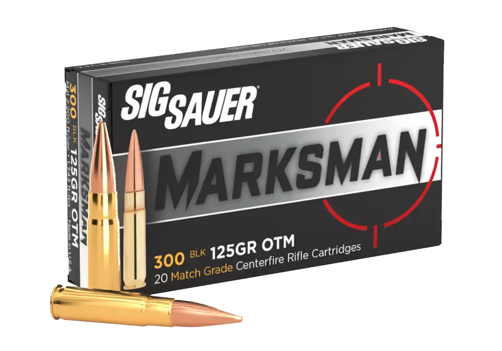 SIG SAUER ELITE MATCH 300BLK 125GR SPRSNC 20RD BX 500RD CASE - Image 5
