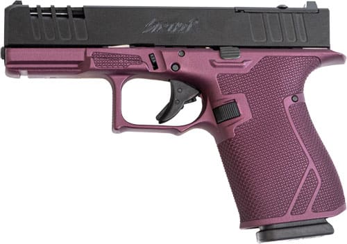 GLFA 19 STRIKER 9MM 4" 15 SHOT - BLACK SLIDE BLACK CHERRY FRAME - Image 2